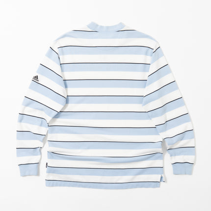 00's adidas Golf Striped Mock Neck L/S Tee