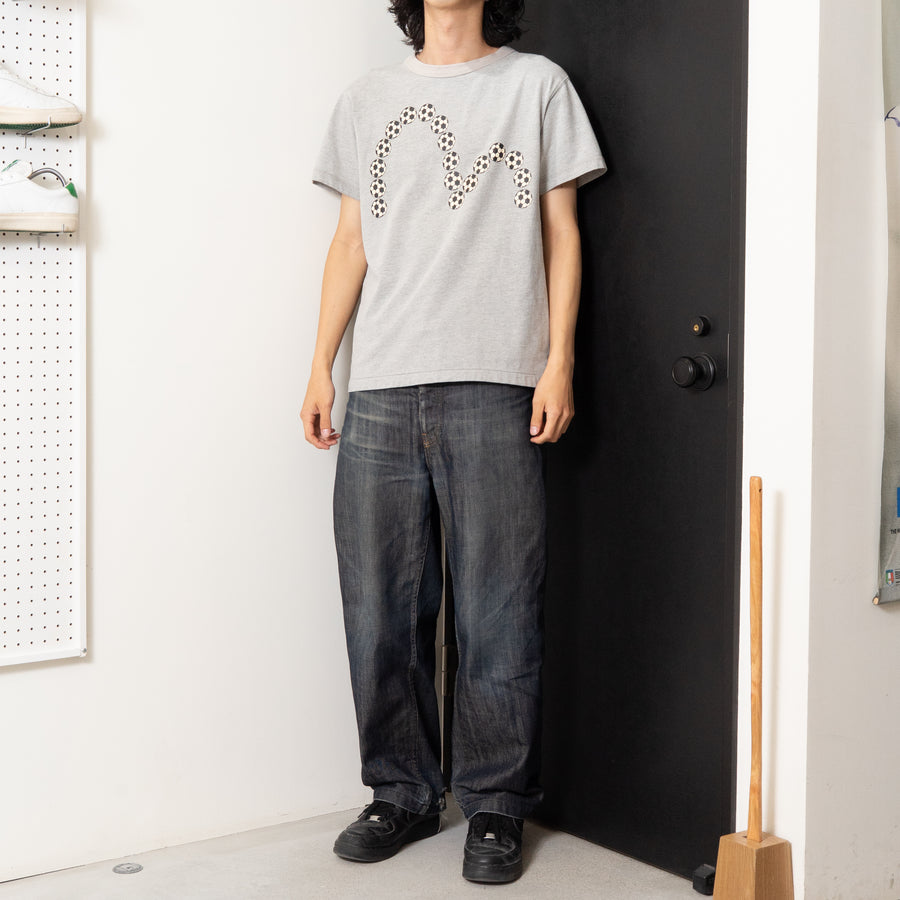 00's EVISU Football Logo S/S Tee