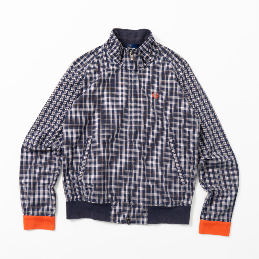 Fred Perry Check Full-Zip Cotton Jacket