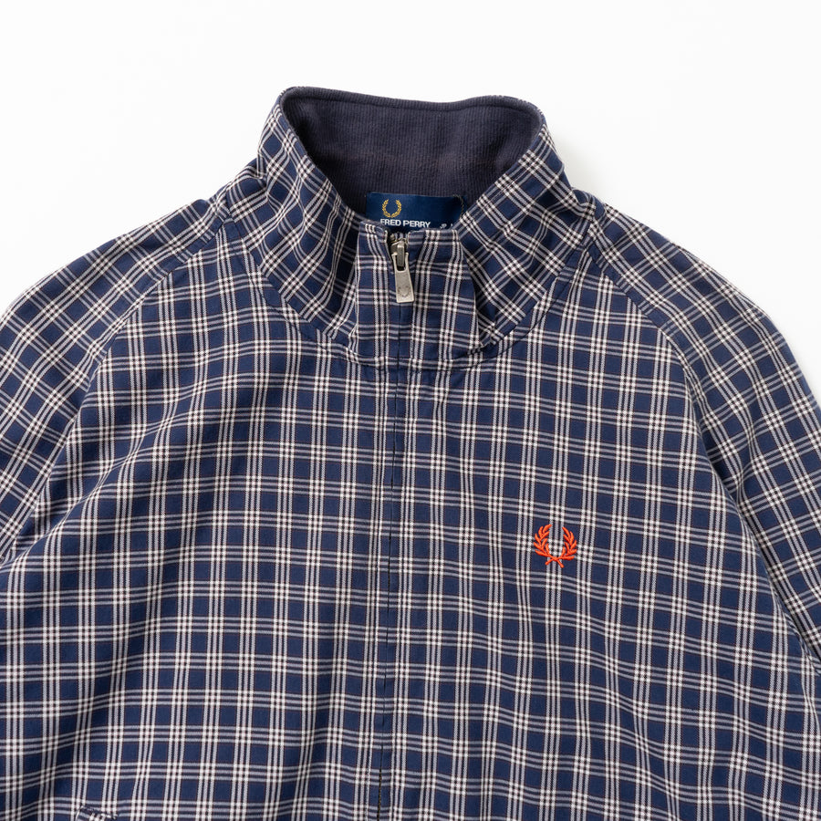 Fred Perry Check Full-Zip Cotton Jacket