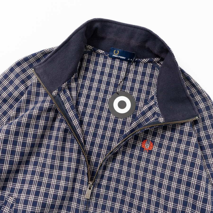 Fred Perry Check Full-Zip Cotton Jacket