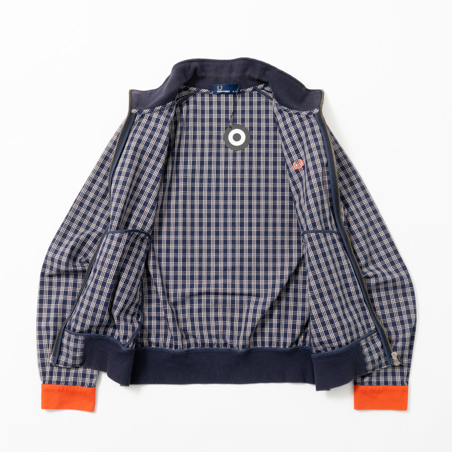 Fred Perry Check Full-Zip Cotton Jacket