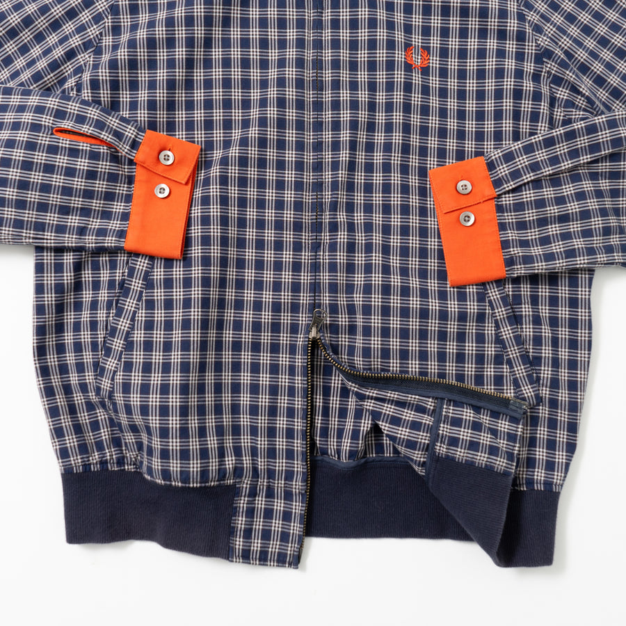 Fred Perry Check Full-Zip Cotton Jacket