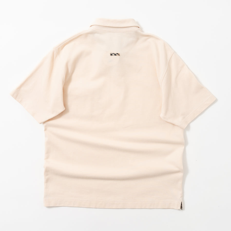 BURBERRY LONDON HALF-ZIP S/S POLO SHIRT