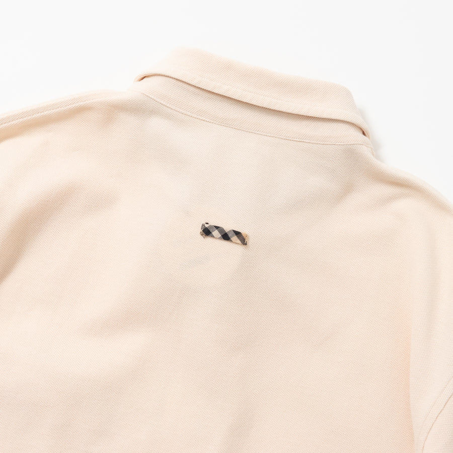 BURBERRY LONDON HALF-ZIP S/S POLO SHIRT