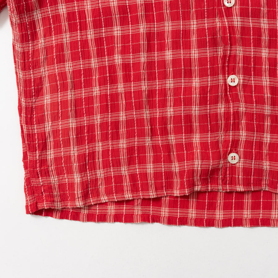 90'S ARMANI JEANS RAYON OPEN COLLAR SHIRT