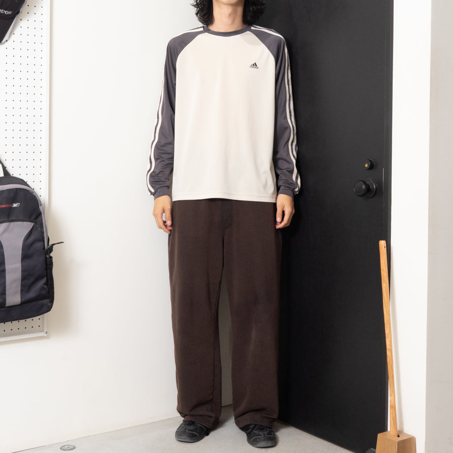 00's adidas Raglan L/S Polyester Shirt