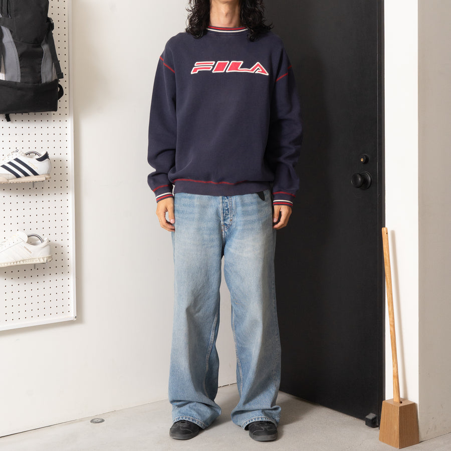 90's FILA Embroidery Logo Sweatshirt