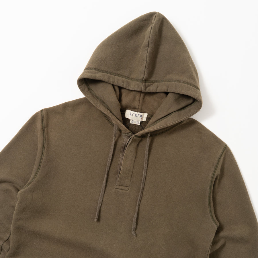 00'S J.CREW HENRY NECK PULLOVER HOODIE