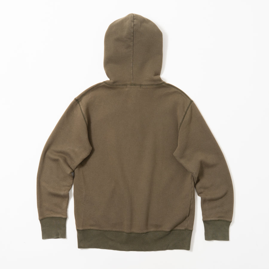 00'S J.CREW HENRY NECK PULLOVER HOODIE