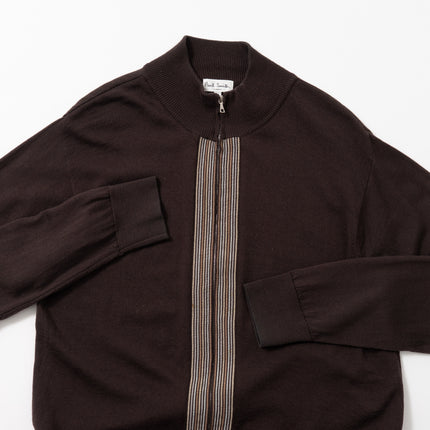 Paul Smith Multi Striped Full-Zip Knit Sweater