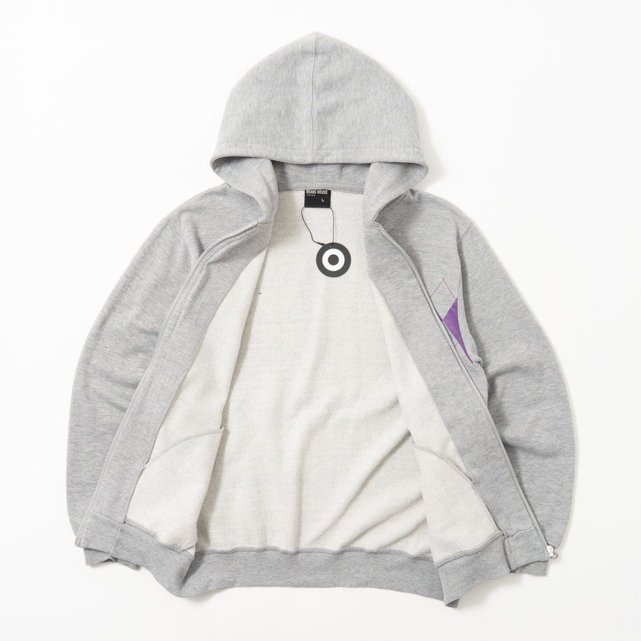 00's BEANS HOUSE Argyle Zip-Up Hoodie