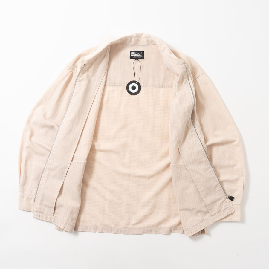 90'S FIRST DOWN ZIP-UP LINEN L/S SHIRT