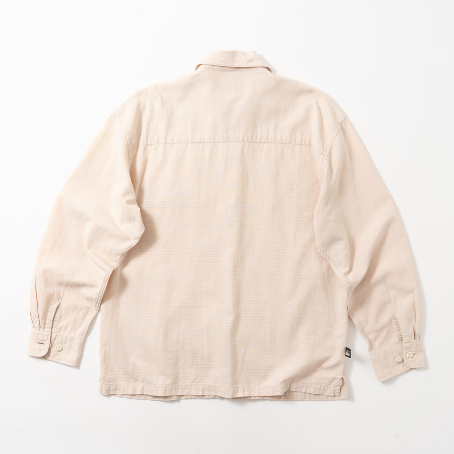 90'S FIRST DOWN ZIP-UP LINEN L/S SHIRT