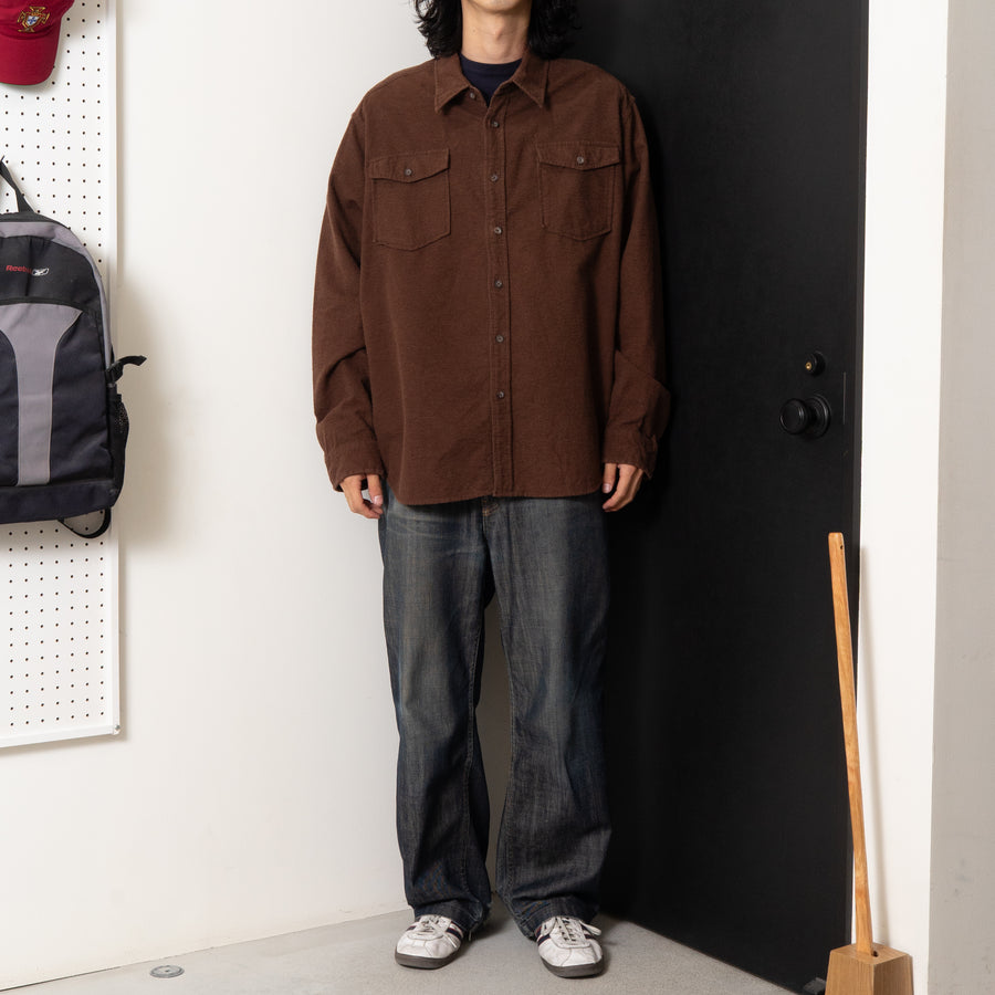 EDDIE BAUER DOUBLE POCKET COTTON SHIRT