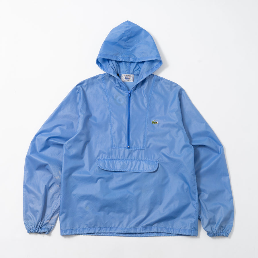 80's Izod Lacoste Half-Zip Nylon Anorak Parka