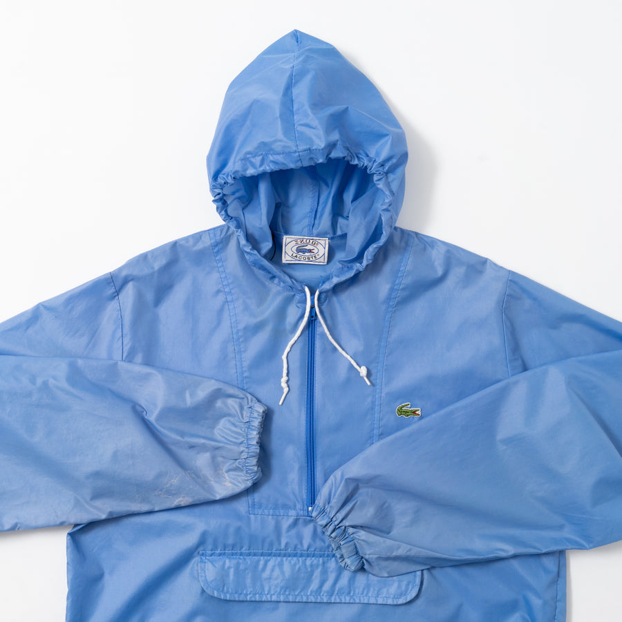 80's Izod Lacoste Half-Zip Nylon Anorak Parka