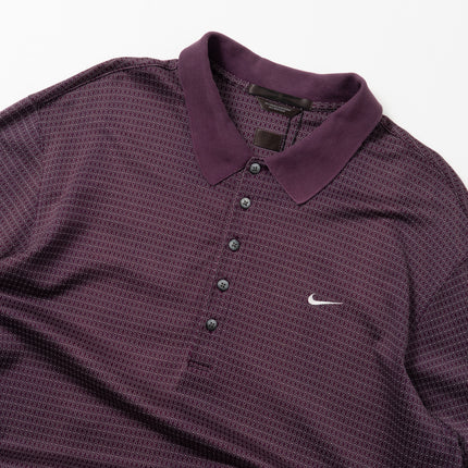 00's NIKE Golf Multi Pattern L/S Polo Shirt