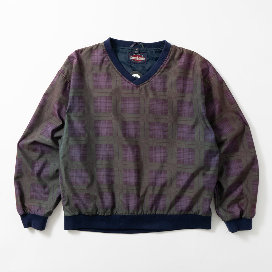 90'S KING LOUIE CHECK PULLOVER PISTE